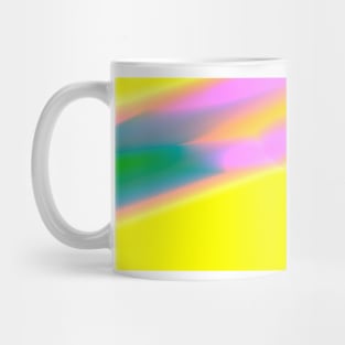 yellow pink green blue texture design Mug